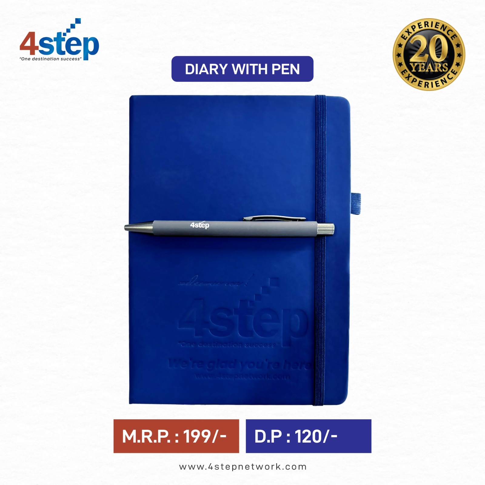 4Step Diary With Pen